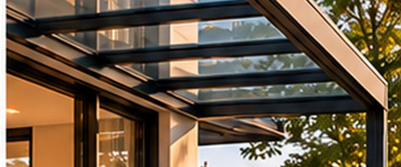 Terrassendach aus Glas und Aluminium – Heilbronn